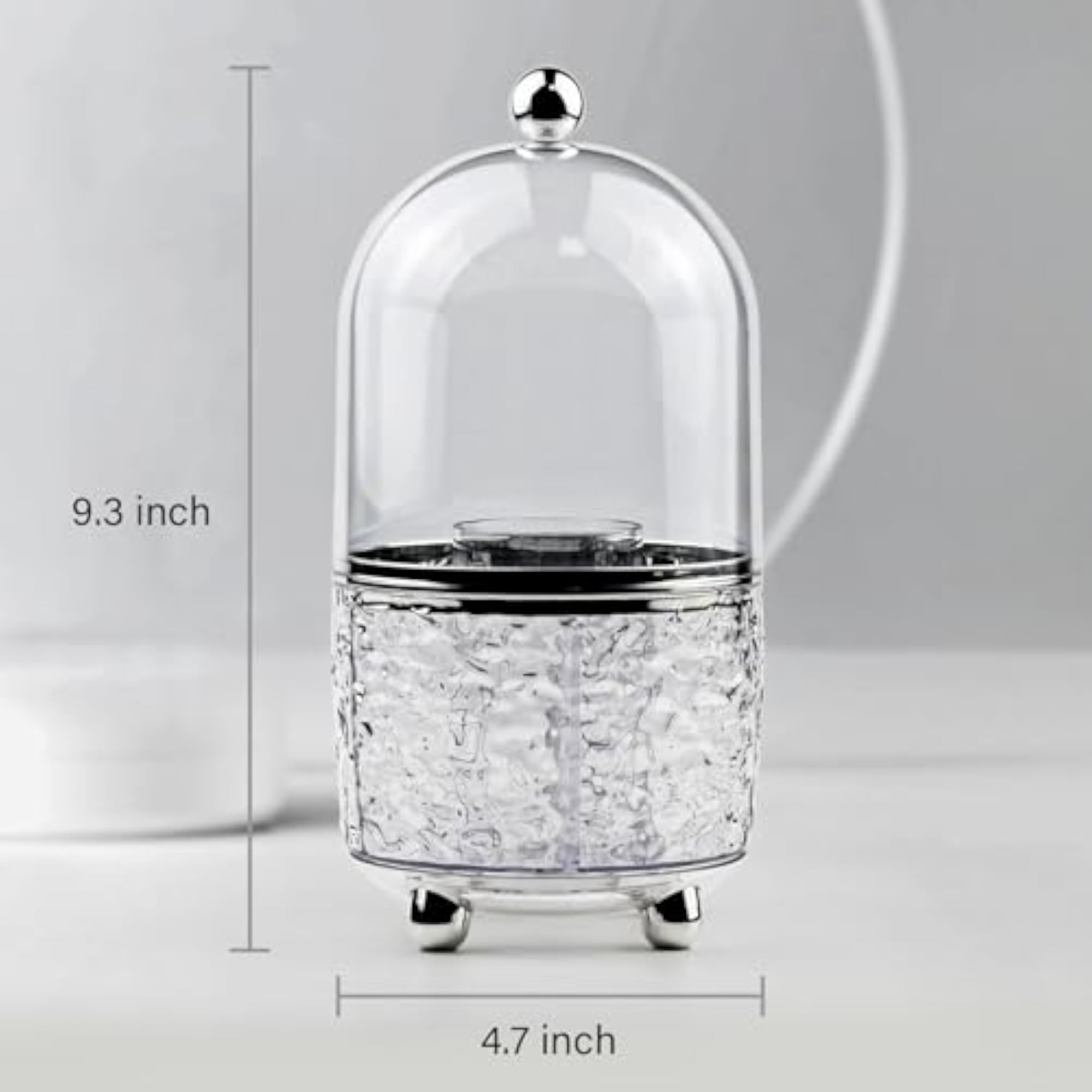 360 Rotating Makeup Brush Holder with Lid